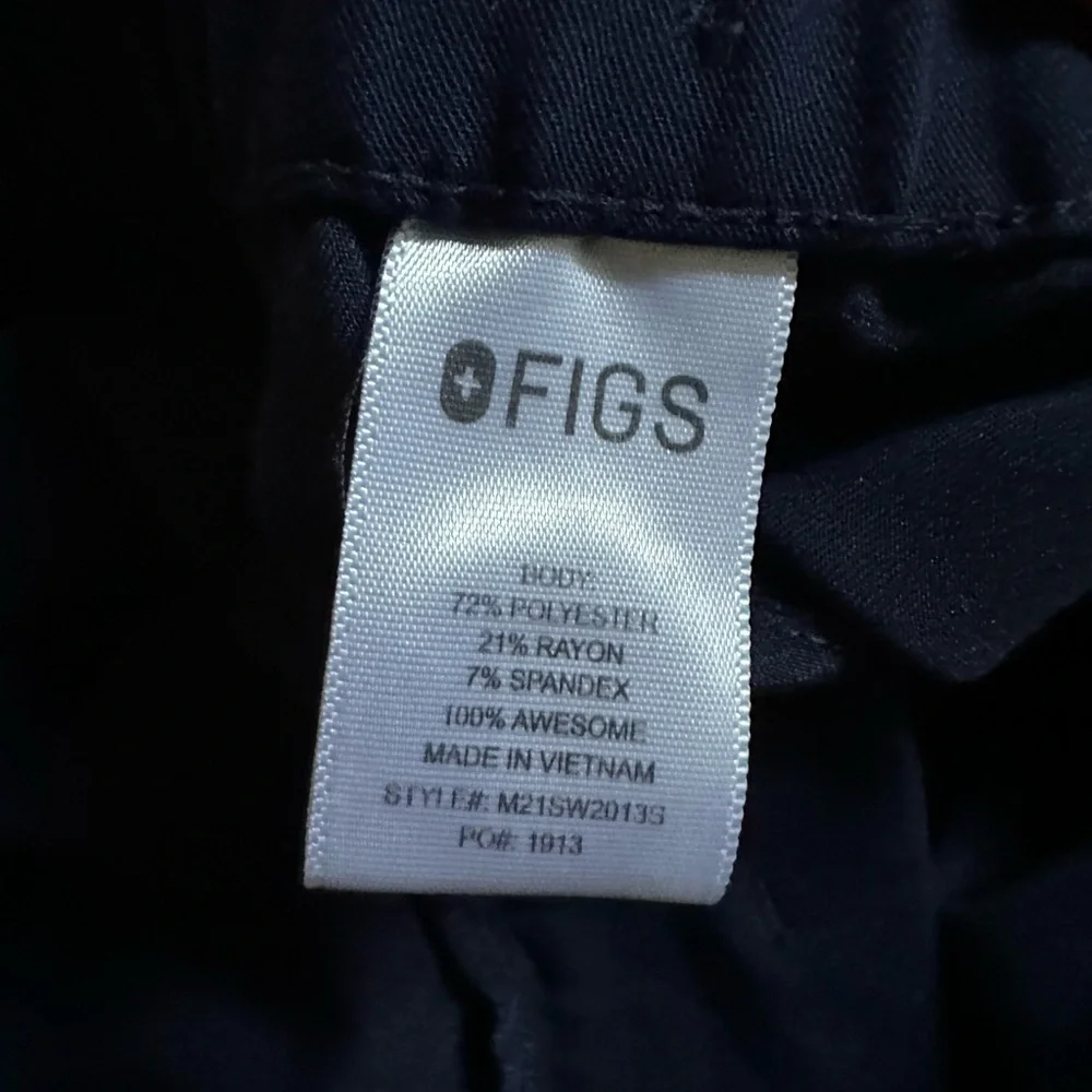 Figs Technical Collection Blue Jogger Pants with Elastic Cuffs Size Small